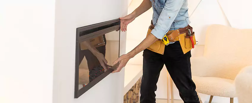Metal Fireplace Installation in San Jose, California