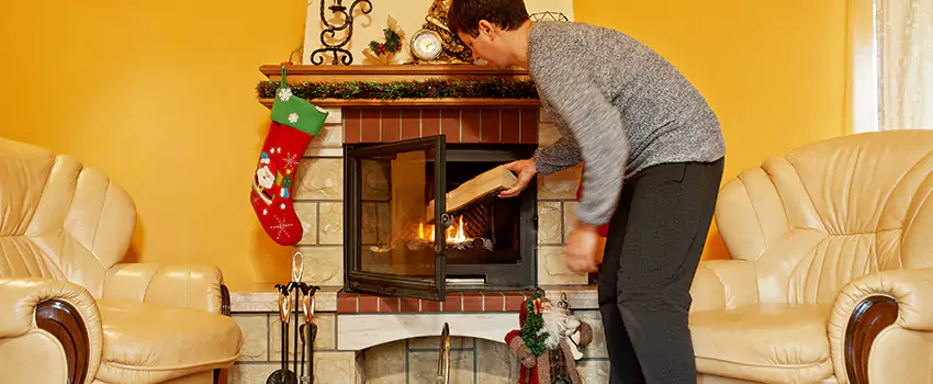 Rusted Metal Fireplace Restoration in San Jose, California